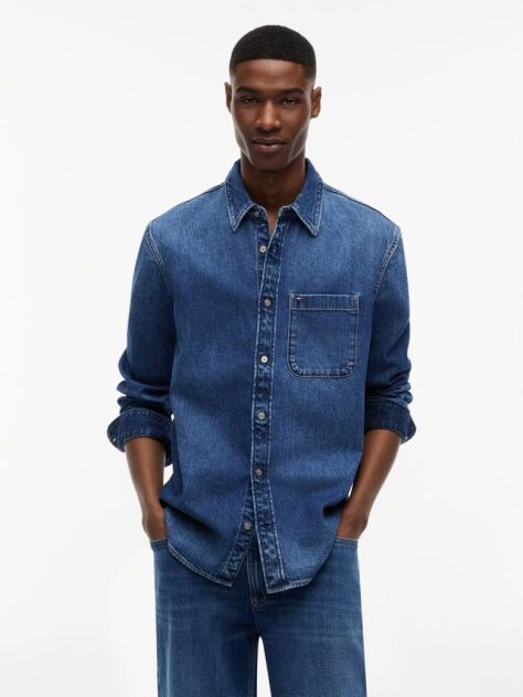 Denim Regular Fit Denim Shirt  Men