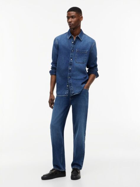 Denim Regular Fit Denim Shirt  Men