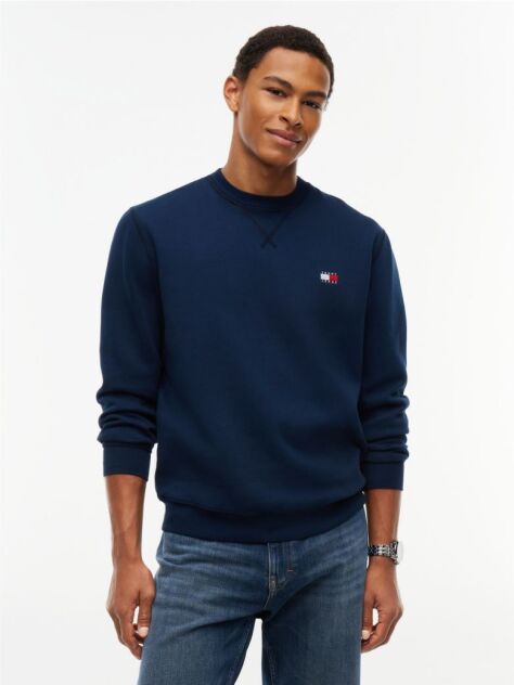 Blue Badge Fleece Crew Neck Sweatshirt  Men