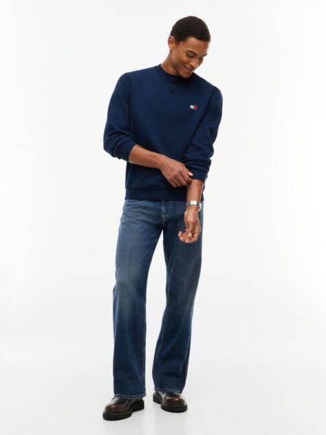 Blue Badge Fleece Crew Neck Sweatshirt  Men