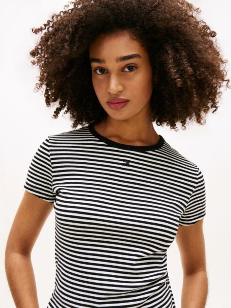 Multi Essential Slim Rib-Knit T-Shirt  Women