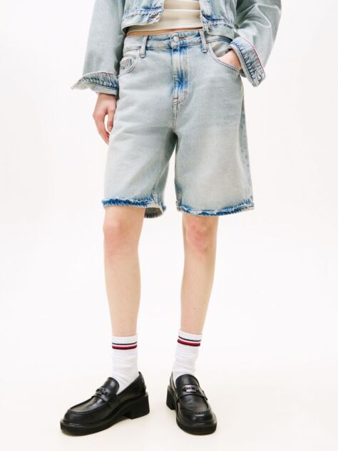 Denim Mia Relaxed Denim Bermuda Shorts  Women