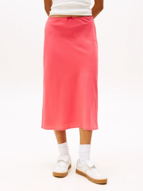 Pink Trim Midi Skirt  Women