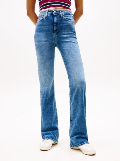 Denim Ψηλόμεσο Τζιν Καμπάνα Σε Skinny Γραμμή  Γυναίκες