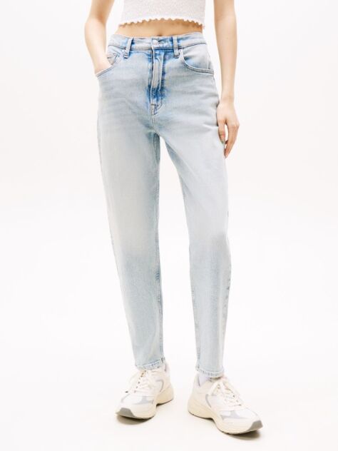 Denim Ultra High Rise Tapered Mom Jeans  Women