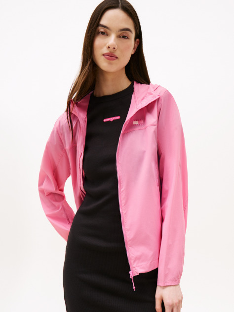 Pink Water Resistant Slim Windbreaker  Women