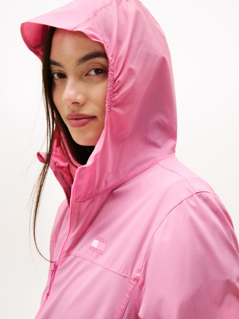 Pink Water Resistant Slim Windbreaker  Women