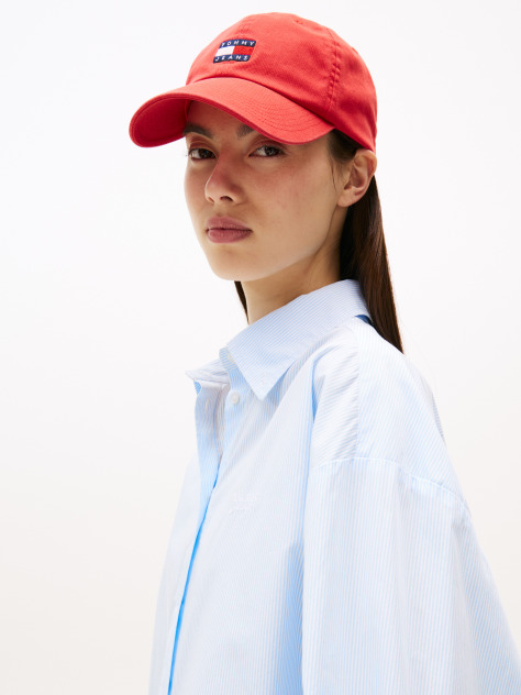 Multi Cropped Fit Stripe Poplin Shirt  Women
