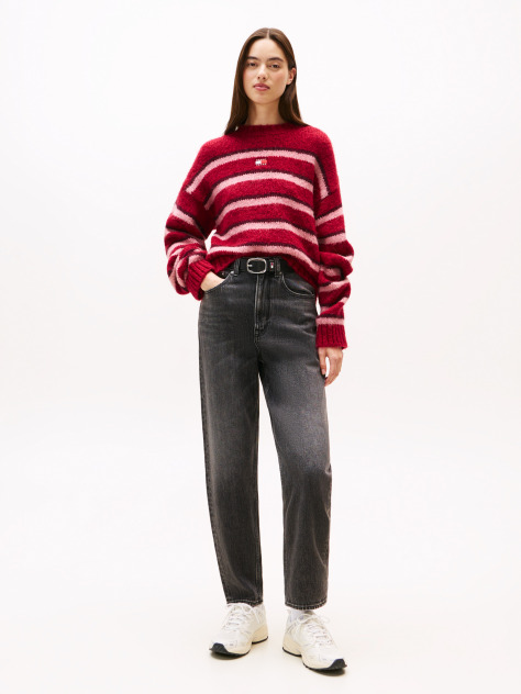 Denim Ultra High Rise Tapered Mom Jeans  Women