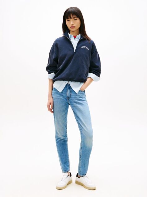 Denim Whiskered Mid Rise Slim Jeans  Women