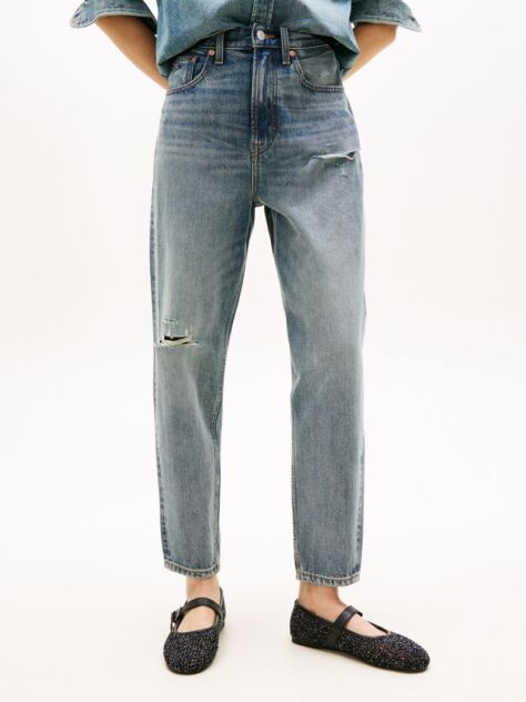 Denim Ultra High Rise Tapered Leg Mom Jeans  Women