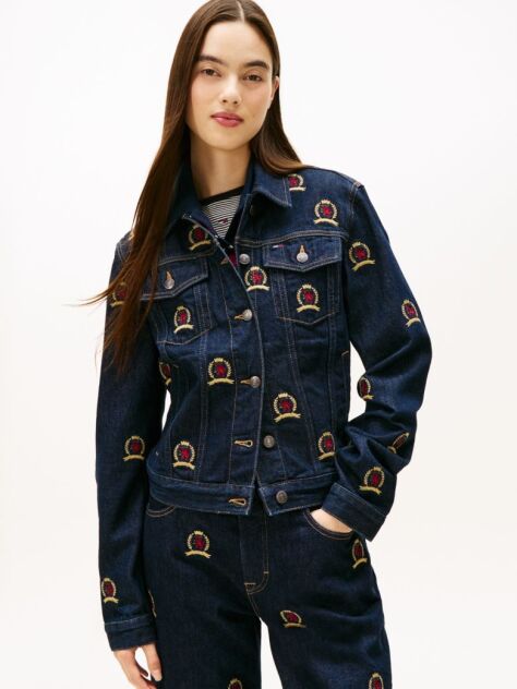 Denim Denim Trucker Τζάκετ Με Κεντητό Σχέδιο  Γυναίκες