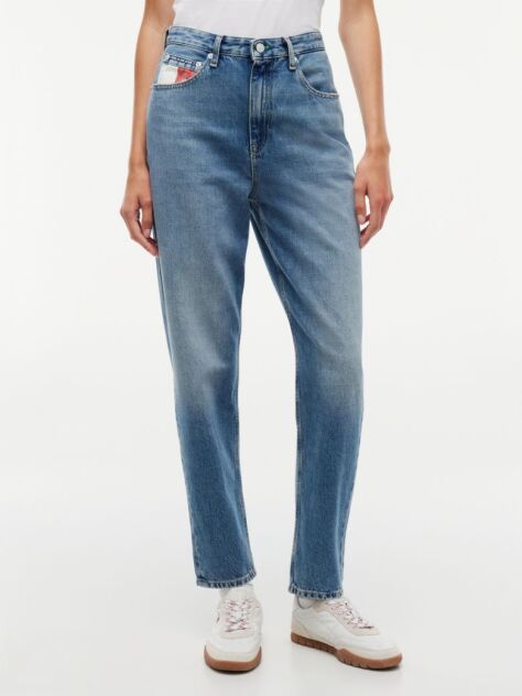 Denim Ψηλόμεσο Τζιμ Mom Σε Tapered Γραμμή  Γυναίκες