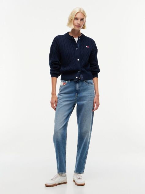 Denim Ψηλόμεσο Τζιμ Mom Σε Tapered Γραμμή  Γυναίκες