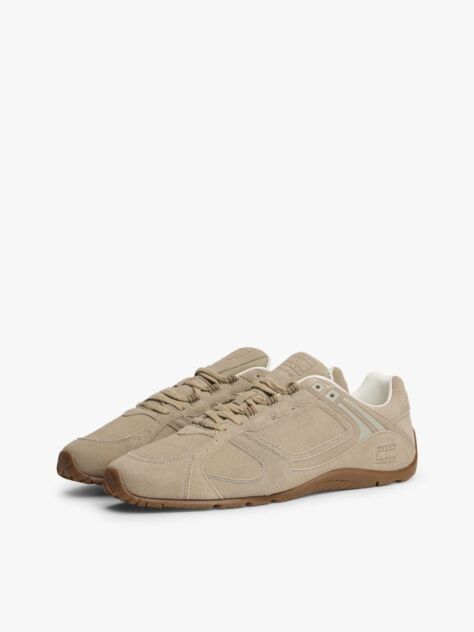 Beige Archive Runner Suede Low Profile Trainers  Men