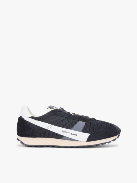 Μαύρο Ρετρό Σουέτ Sneakers  Άνδρες