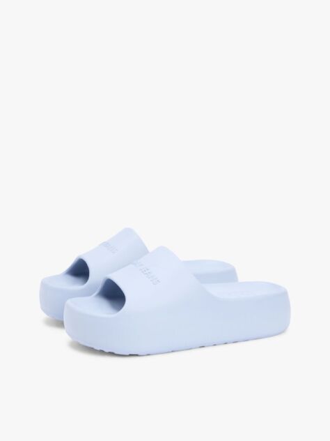 Blue Logo Platform Pool Slides  Women