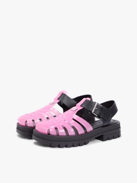 Multi Jelly Chunky Cleat Fisherman Sandals  Women