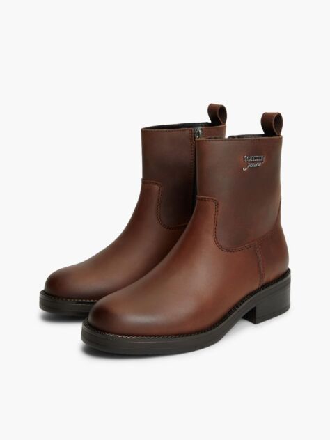 Brown Leather Soft Outsole Chelsea Boots  Women