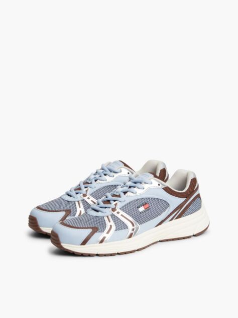 Multi Sneakers Με Μίξη Υφών Και Λογότυπο  Γυναίκες