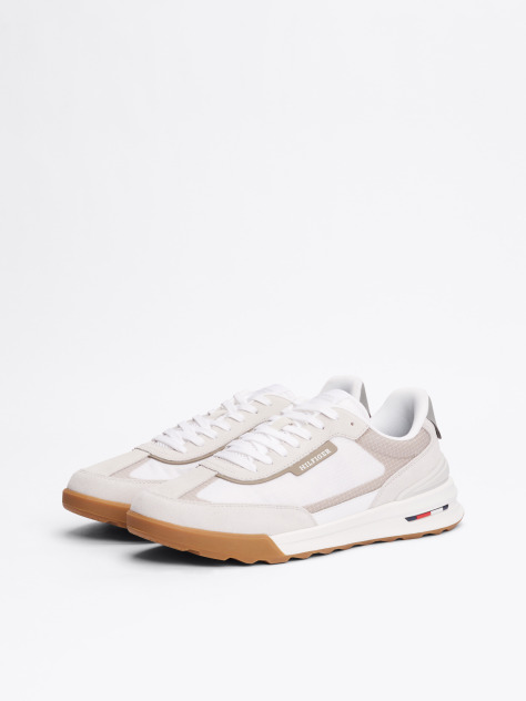 Άσπρο Δερμάτινα Sneakers  Άνδρες