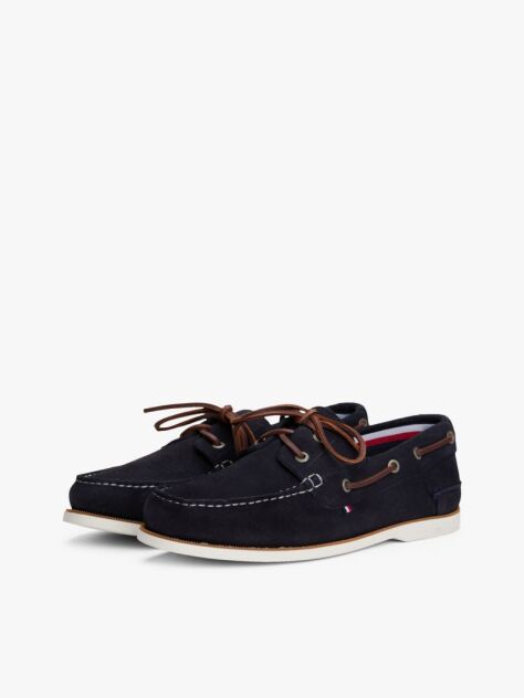 Blue Suede Boat Shoes  Men
