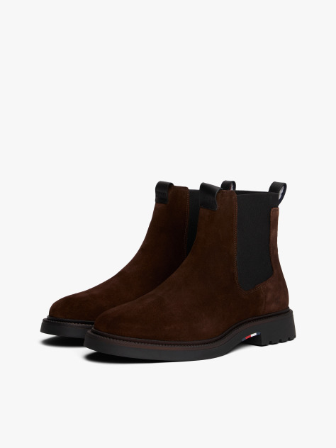 Brown Lightweight Suede Chelsea Boots  Men