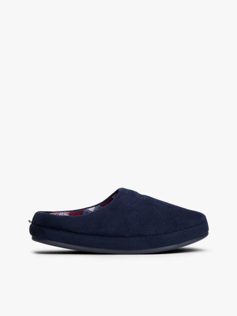 Blue Logo Warm Lined Slippers  Men