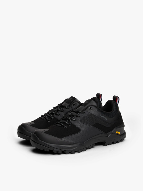 Black Chunky Vibram Cleat Trainers  Men
