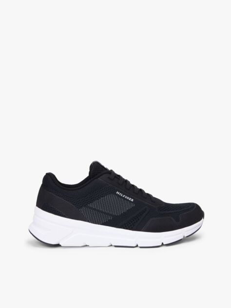 Μαύρο Πλεκτά Sneakers Με Signature Λεπτομέρειες  Άνδρες