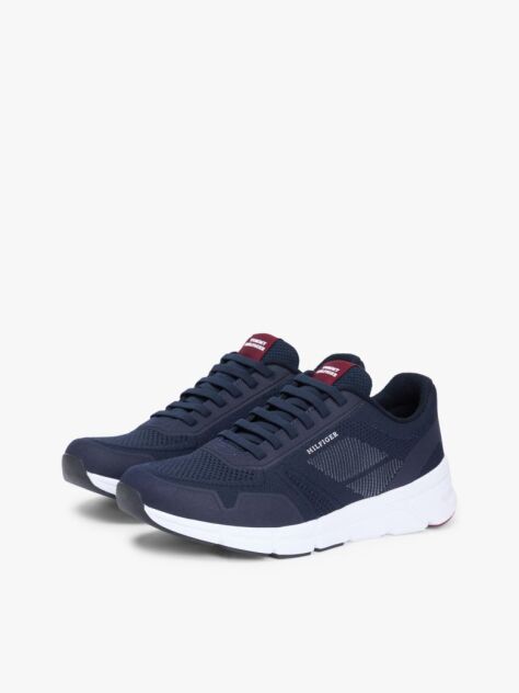 Blue Signature Knitted Sneakers  Men