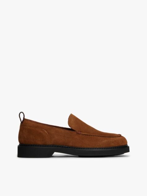 Brown Lightweight Suede Loafers  Men