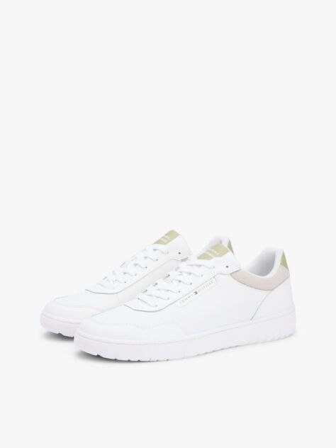 Άσπρο Δερμάτινα Sneakers Basketball  Άνδρες