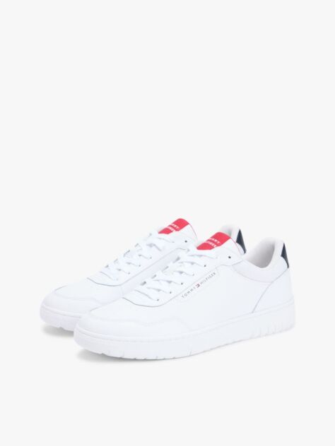 Άσπρο Δερμάτινα Sneakers Basketball  Άνδρες
