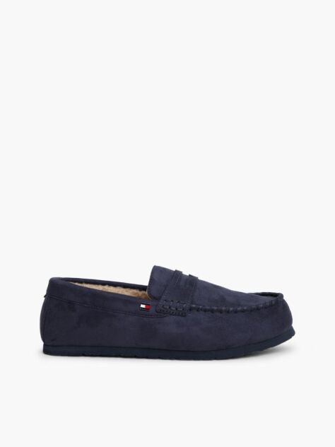 Blue Flag Embroidery Driver Slippers  Men