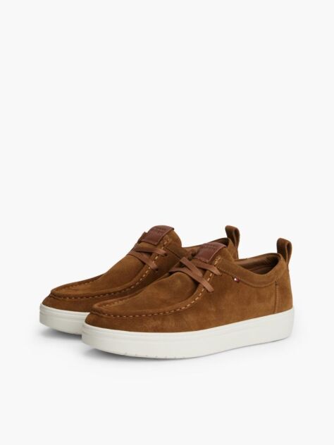 Brown Lightweight Suede Moc Toe Shoes  Men