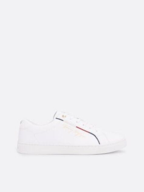 White Signature Cupsole Trainers  Women