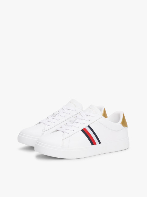 Άσπρο Essential Δερμάτινα Sneakers  Γυναίκες