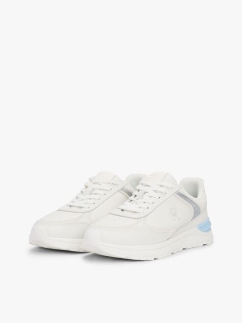 Multi Leather Mixed Texture Trainers  Women