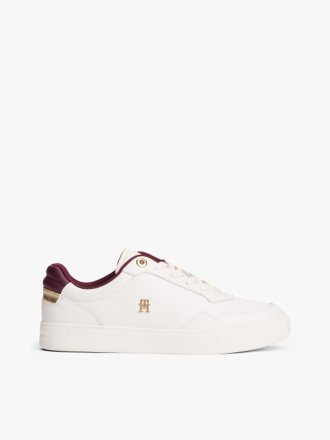 Άσπρο Δερμάτινα Sneakers Με Colour-Pop Λεπτομέρειες  Γυναίκες