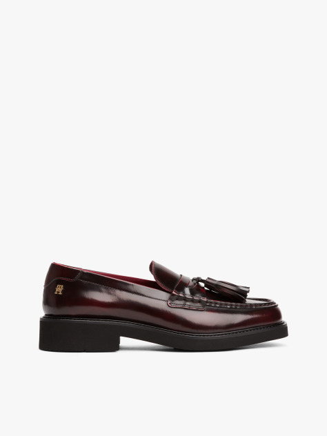 Κόκκινο Δερμάτινα Loafers  Γυναίκες