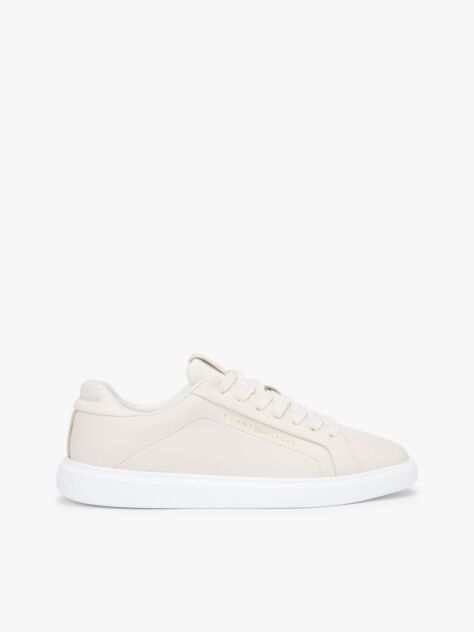 Μπεζ Δερμάτινα Sneakers  Γυναίκες