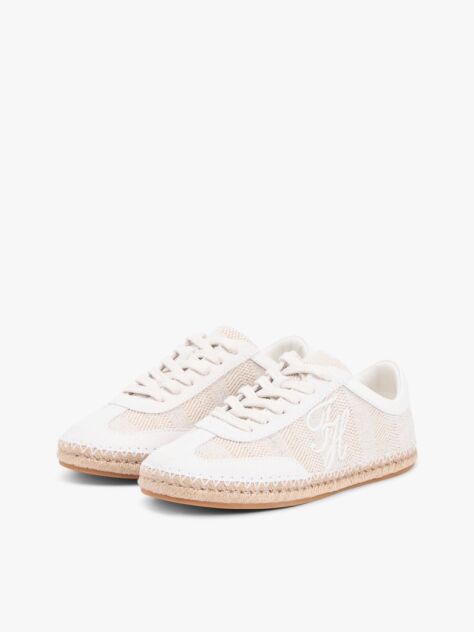 Μπεζ Sneakers Με Κεντητό Λογότυπο  Γυναίκες