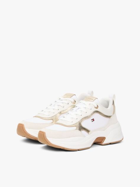 Multi Δερμάτινα Sneakers Με Chunky Σόλα  Γυναίκες