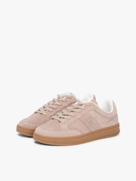Ροζ TH Monogram Σουέτ Sneakers  Γυναίκες