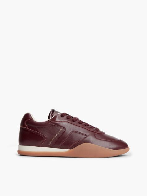 Κόκκινο Δερμάτινα Vintage Sneakers  Γυναίκες