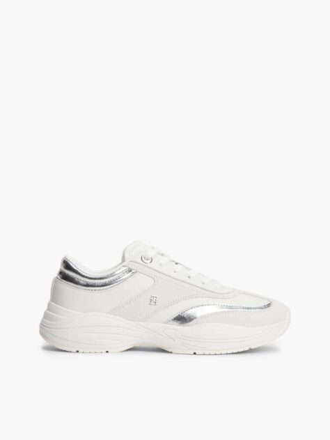 Μπεζ Σουέτ Sneakers Με Μονόγραμμα TH  Γυναίκες