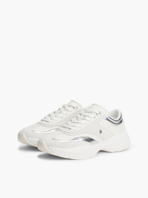 Μπεζ Σουέτ Sneakers Με Μονόγραμμα TH  Γυναίκες