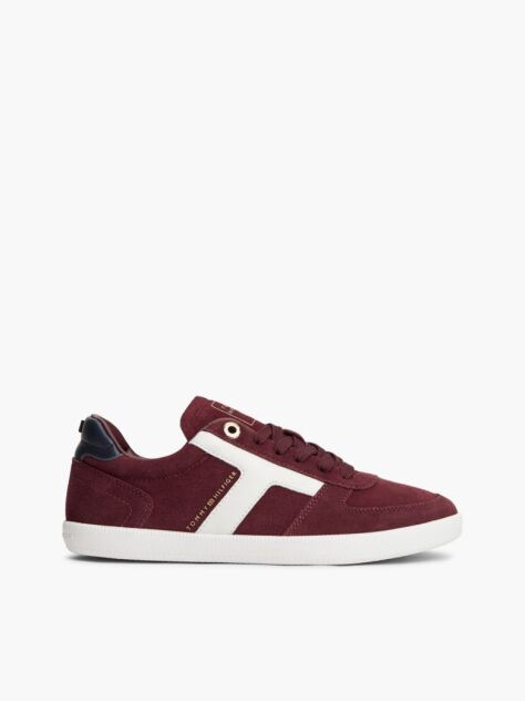 Κόκκινο Σουέτ Sneakers Με Μίξη Υφών  Γυναίκες