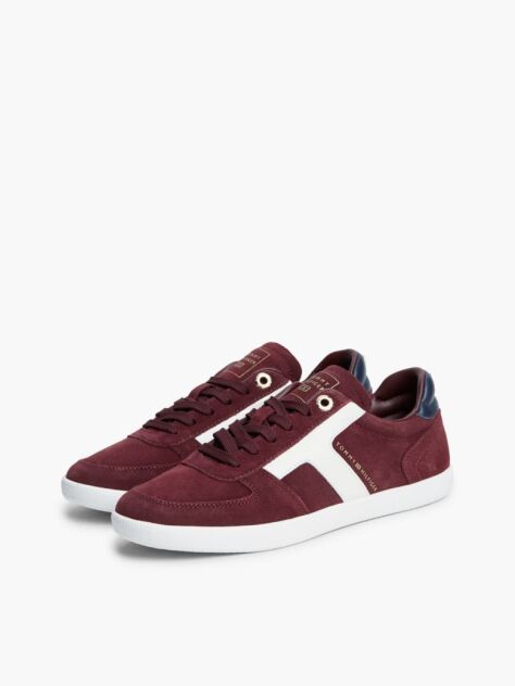 Κόκκινο Σουέτ Sneakers Με Μίξη Υφών  Γυναίκες